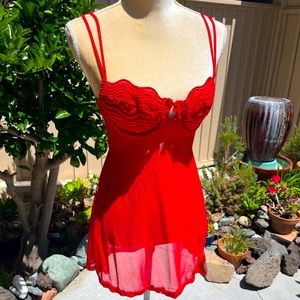 Frederick’s Red slip with underwire (approz 34B-C)